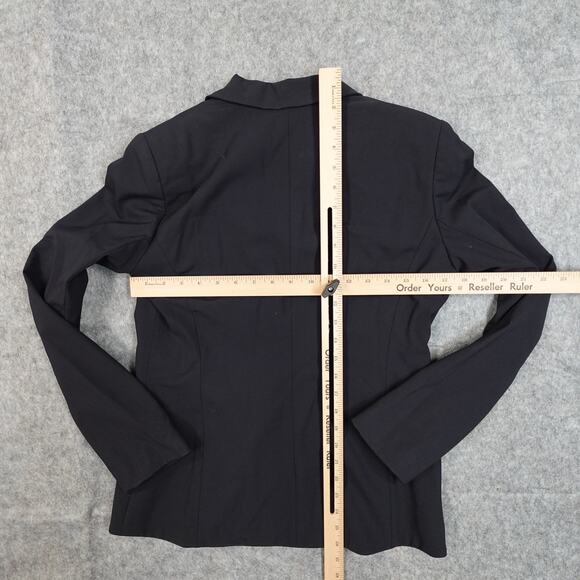 Lafayette 148 Blazer Womens 4 Wool 2 Button Jacket Navy Office Career Academia - Picture 6 of 9